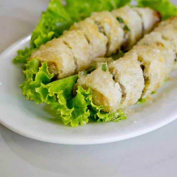 Viet Nam frito tradicional de primavera rollos de alimentos —  Fotos de Stock