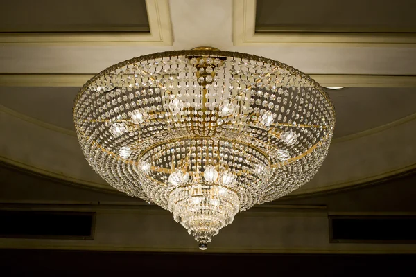 Lampadario Chrystal primo piano con spazio copia — Foto Stock