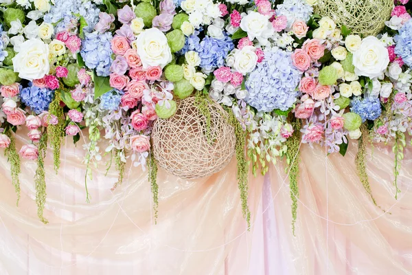 婚礼鲜花背景 — 图库照片