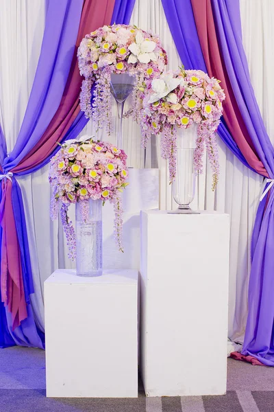 Beautiful flower wedding decoration — Stock Photo, Image