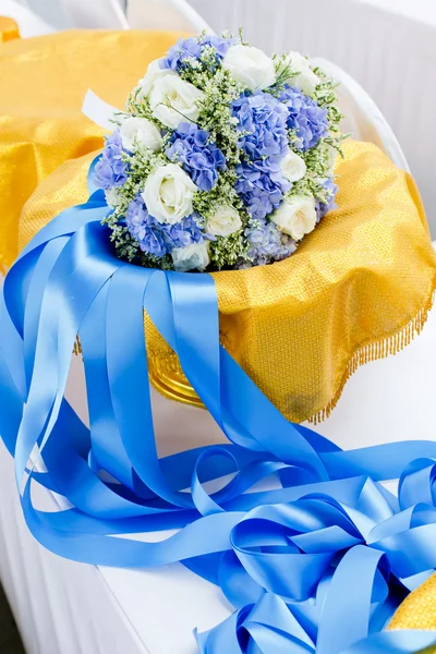 Edding bouquet, flowers, roses, beautiful bouquet — Stock Photo, Image