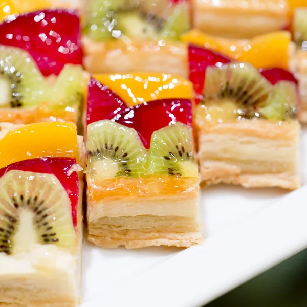 Finger food, dessert and fruits cocktail — Stock Photo, Image