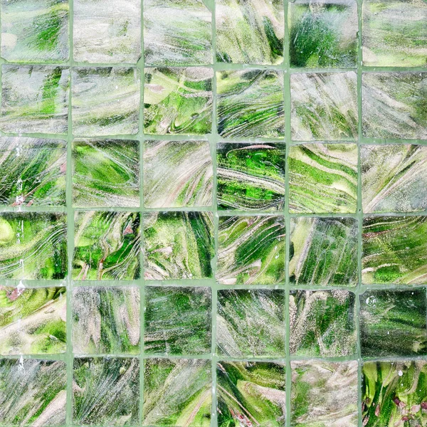 Textura de parede de vidro - Parede de vidro de cor verde — Fotografia de Stock