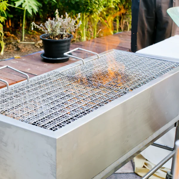 Grill flame — Stockfoto