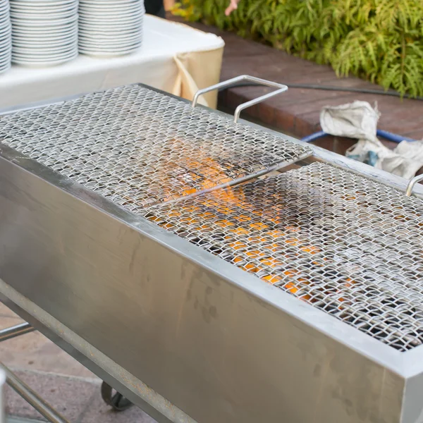 Grill flame — Stock Photo, Image