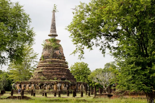 Sukhothai historical park, the old town of Thailand in 800 year — Stock Photo, Image