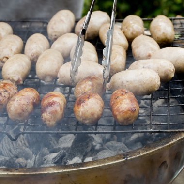 domuz sosis sokak gıda Tayland