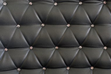 Black upholstery pattern with diamonds clipart