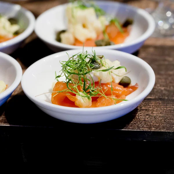 Antipasti e finger food-primo piano — Foto Stock