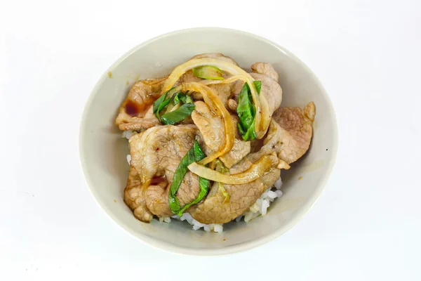Et Japon yemekleri pilav — Stok fotoğraf