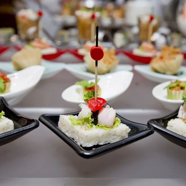 Delicious Appetizer and finger foods — Stock Photo, Image