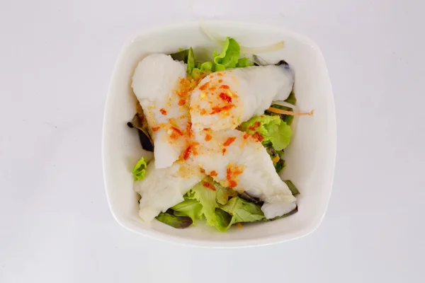 Japonský Salát - hlávkový salát a maso s japonským salát omáčka — Stock fotografie
