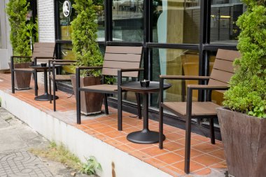 Konfor oturma açık coffee shop