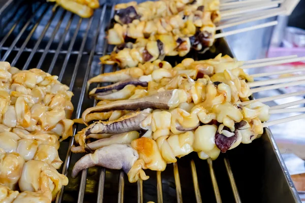 Fresh squid barbeque — Stock Photo, Image