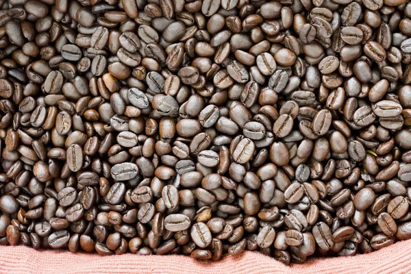 Coffee beans background texture — Stock Photo, Image