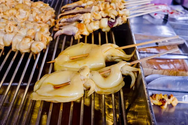 Fresh squid barbeque — Stock Photo, Image