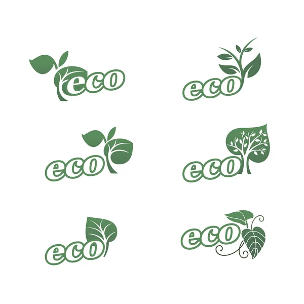 Eco icone 3 — Vettoriale Stock