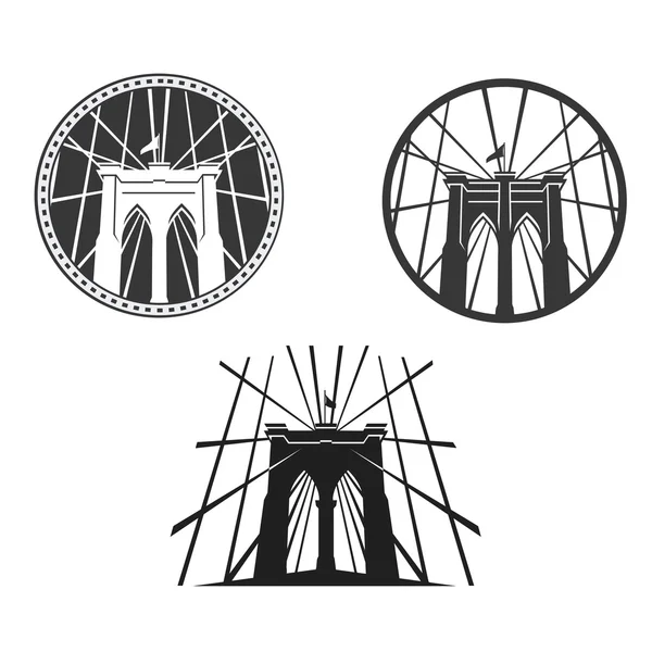 Бруклинский мост — стоковый вектор
