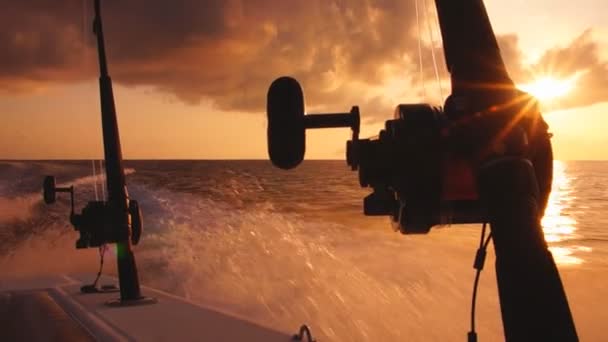 Pesca de água salgada em Florida Keys — Vídeo de Stock