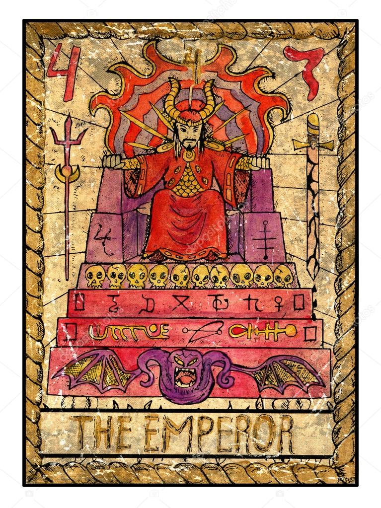 Emperor Old Tarot Card Stock Photo By C Samiramay Emperor Old Tarot Card Stock Photo By C Samiramay