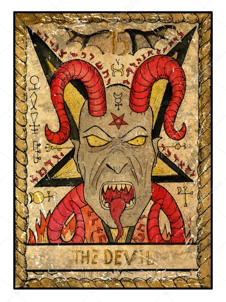 Devil tarot card — Stock Photo © Samiramay 100548554