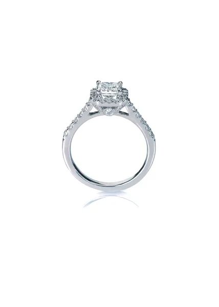 Bello anello di fidanzamento Diamond Wedding band — Foto Stock