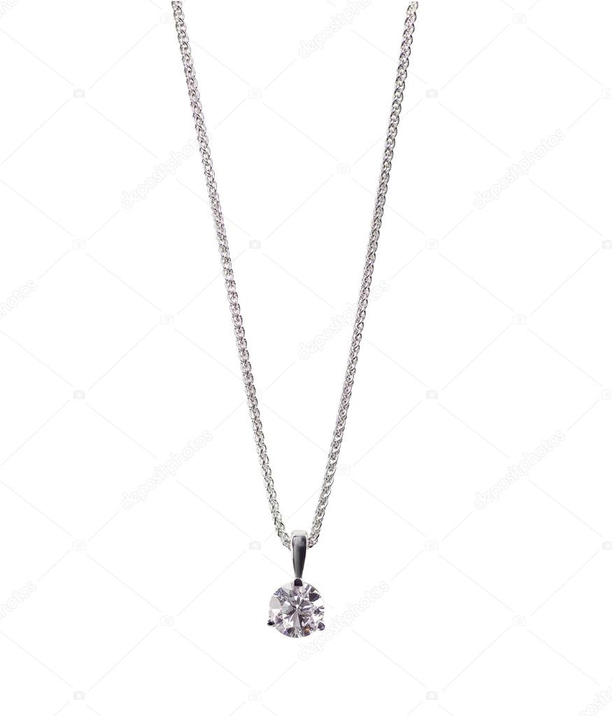 diamond solitaire necklace