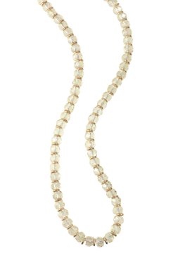 Boncuklu Gemstone kolye üzerinde beyaz izole