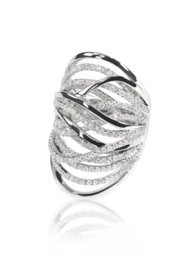 Elmas grup nişan alyans beyaz izole