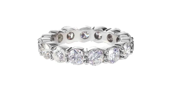 Gyémánt esküvői zenekar jegygyűrű — Stock Fotó