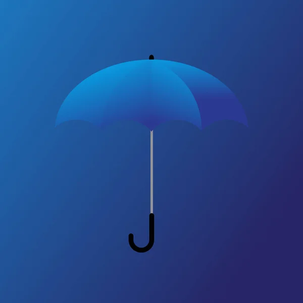 Blue Umbrella Blue Highlight Background — Stock Vector