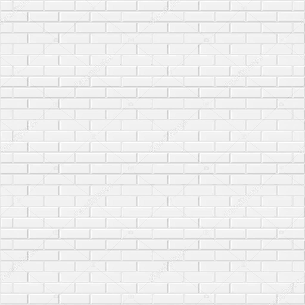 White brick wall realistic background Stock Vector Image by ©mayrum2
