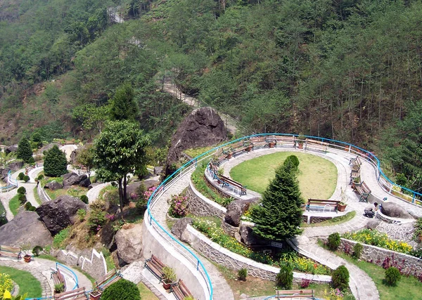 Widok Rock Garden Darjeeling Indie Siedmiu Miesiącach Zamknięcia Covid Wiele — Zdjęcie stockowe