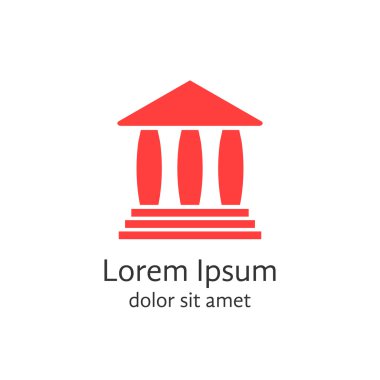red banking house logotype