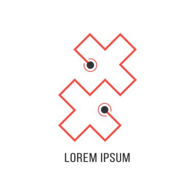 soyut Kızıl Haç simgesi