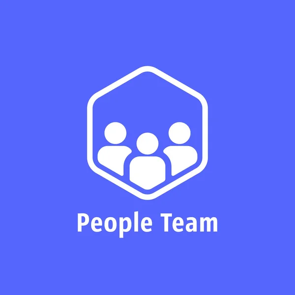 Drużyna Ludzi Lubi Logo Koncepcja Interakcji Między Przedsiębiorcami Dla Udanego — Wektor stockowy