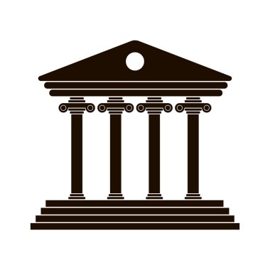 siyah Yunan colonnade