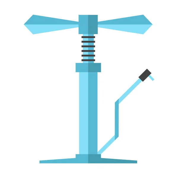 角的蓝色自行车打气筒 — 图库矢量图片