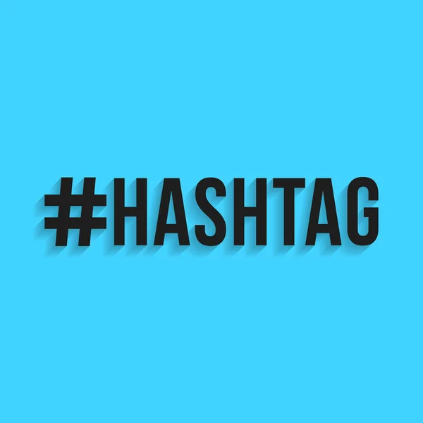 hashtag gölgeli yazı siyah