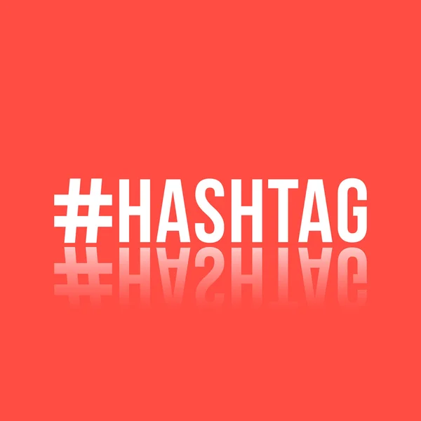 beyaz yazıt hashtag yansıması ile