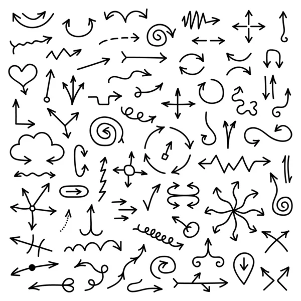 Büyük el çizilmiş oklar.