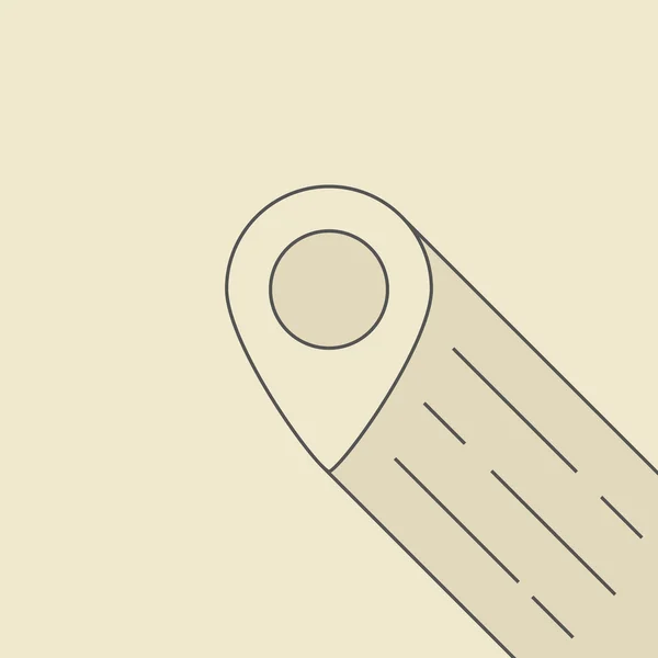 PIN pictogram met overzicht schaduw — Stockvector