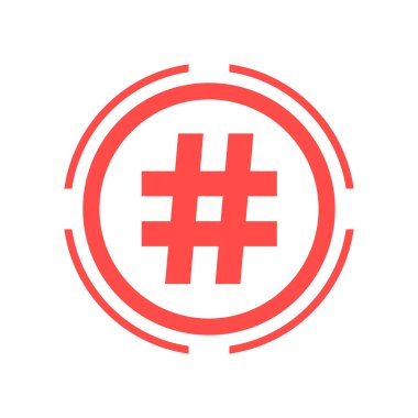 hashtag simgesi kırmızı Çift Kişilik Daire