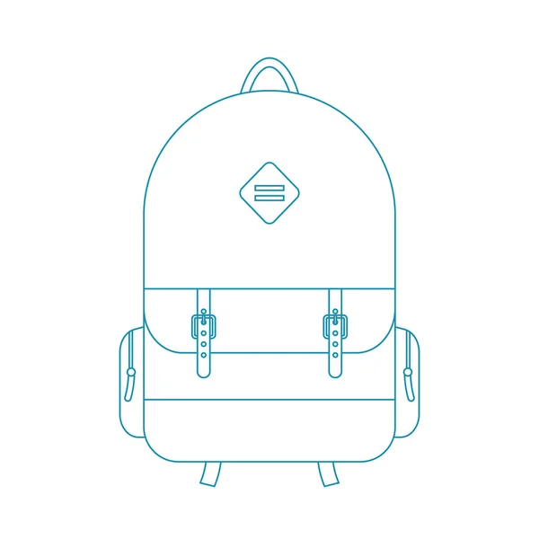 Mavi anahat sırt çantası