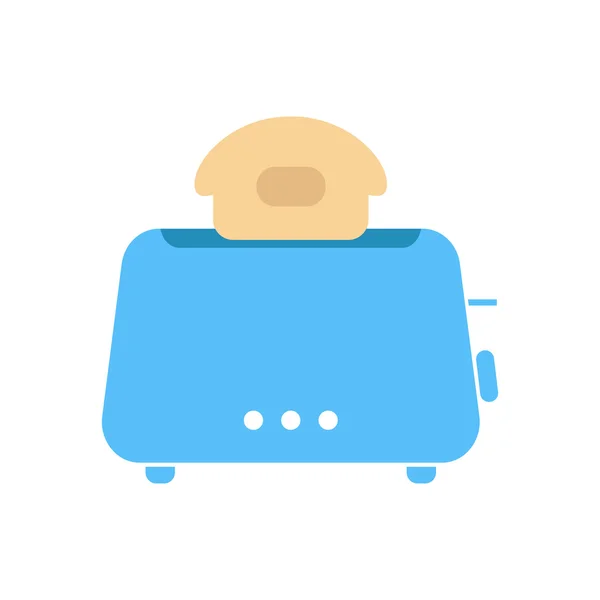 シンプルな青いトースター アイコン — ストックベクタ