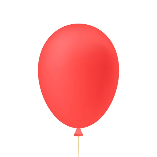 Red ballon isolated on white background — Stock Vector