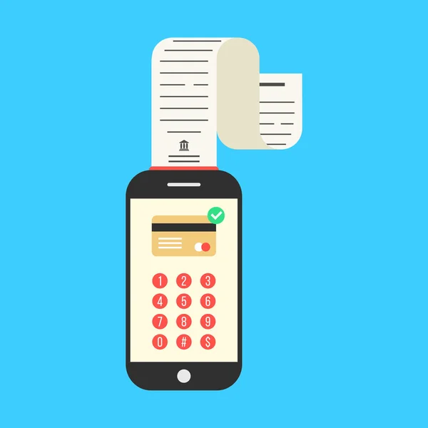 nakit-Not veya maaş üzerinde mavi arka plan ile Smartphone