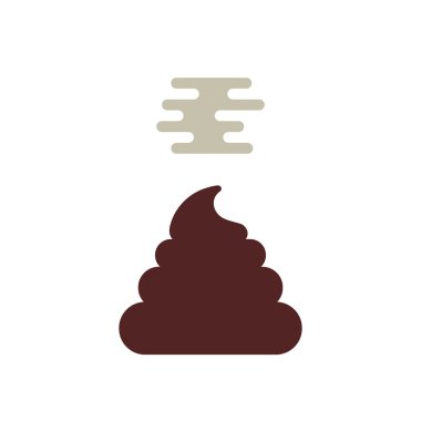 simple stunk poo icon clipart