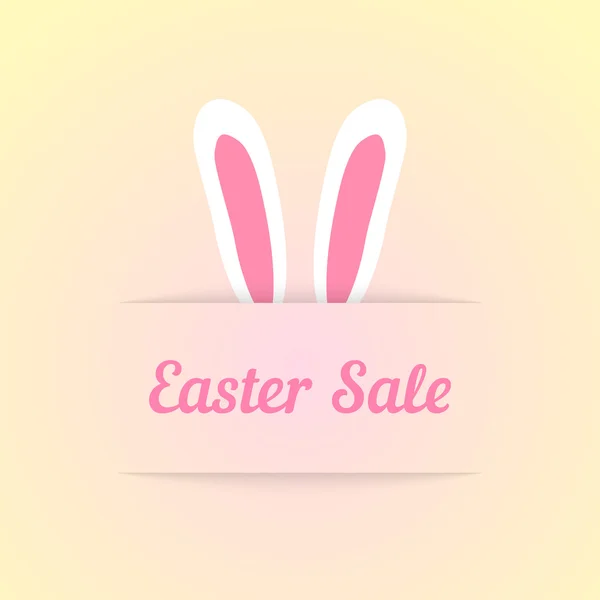 easter sale with ears in pocket