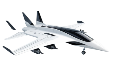 Beyaz Arkaplanda İzole Edilmiş 3D Geleceğin Uçağı, Uzay Gemisi Konsepti, Beyaz Arkaplanda Uzay Aracı